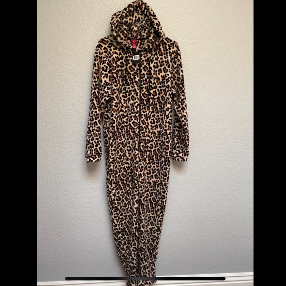 Leopard print onesie